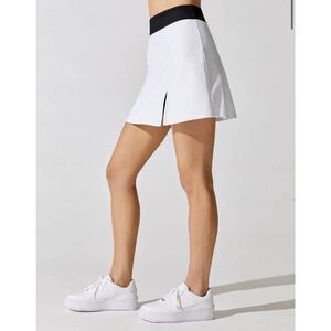 Carbon38 White High Waisted Tennis Skirt Sz XL NWT